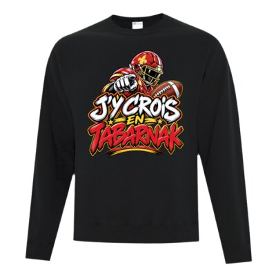 CREWNECK - J'Y CROIS EN TABARNAK Vignette